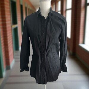 IRO Jeans Women's Black Button Down Shirt Size XS